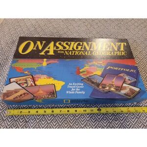Vintage 1990 On Assignment with National Geographic Board Game NEW Open Box